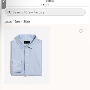 Crewcuts Blue Button Down Shirt Classic Style